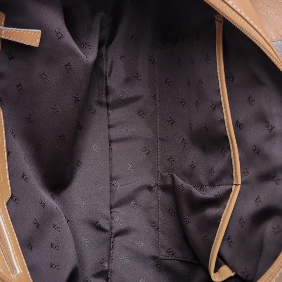 Kenneth Cole NY Tan Leather Satchel - Picture 10 of 12